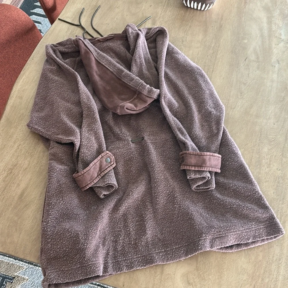 Free People Sadie Surplus Knit Jacket Oversized Hoodie XS - Picture 7 of 7